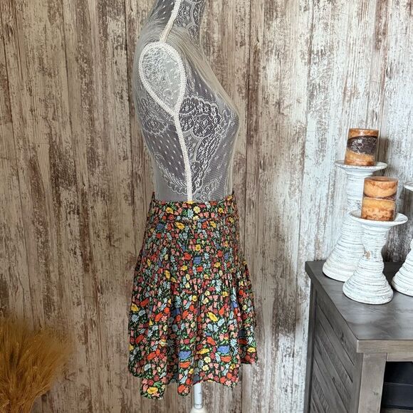 Perseverance London Floral Smocked Tiered Skirt in Multicolor - Picture 4 of 9